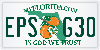 FL license plate EPSG30