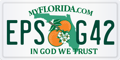 FL license plate EPSG42