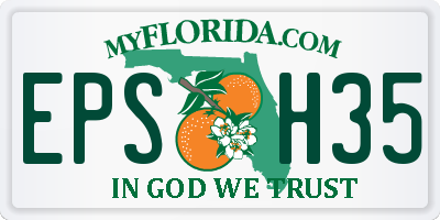 FL license plate EPSH35