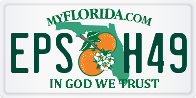 FL license plate EPSH49