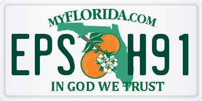 FL license plate EPSH91