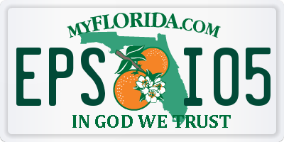 FL license plate EPSI05