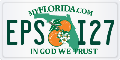 FL license plate EPSI27