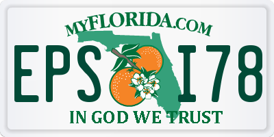 FL license plate EPSI78