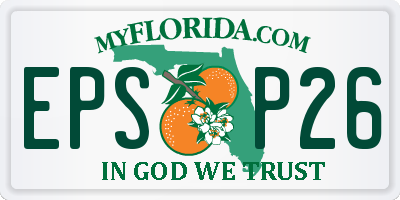 FL license plate EPSP26
