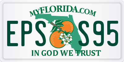 FL license plate EPSS95
