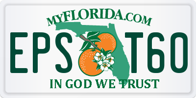 FL license plate EPST60