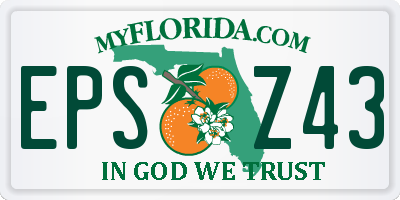 FL license plate EPSZ43