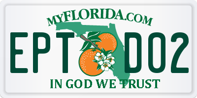 FL license plate EPTD02