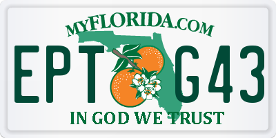 FL license plate EPTG43