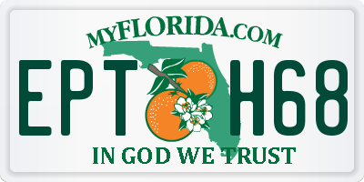 FL license plate EPTH68