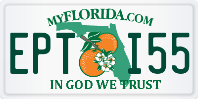 FL license plate EPTI55