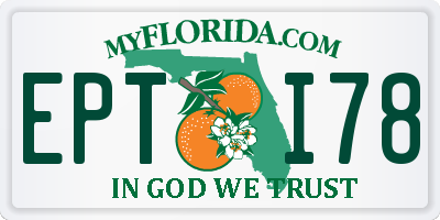 FL license plate EPTI78