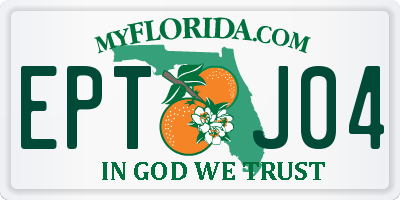 FL license plate EPTJ04