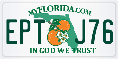 FL license plate EPTJ76