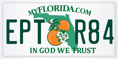 FL license plate EPTR84