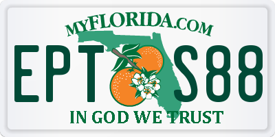 FL license plate EPTS88
