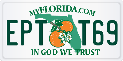 FL license plate EPTT69