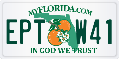 FL license plate EPTW41