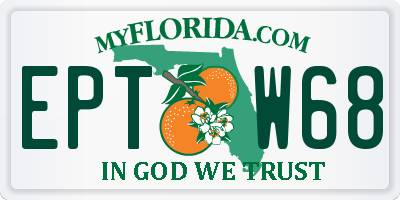 FL license plate EPTW68
