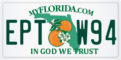 FL license plate EPTW94
