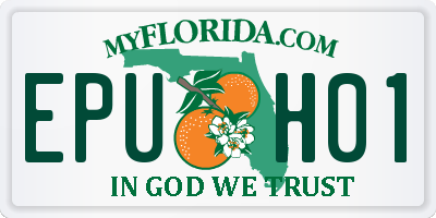 FL license plate EPUH01