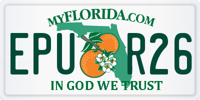 FL license plate EPUR26