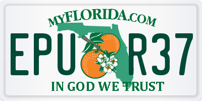 FL license plate EPUR37