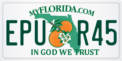 FL license plate EPUR45