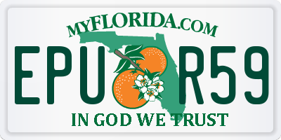 FL license plate EPUR59