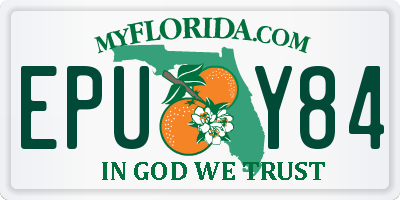 FL license plate EPUY84