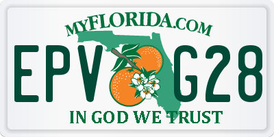 FL license plate EPVG28