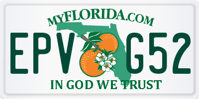 FL license plate EPVG52