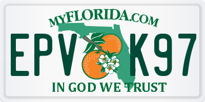 FL license plate EPVK97