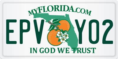 FL license plate EPVY02