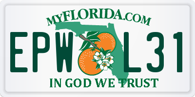 FL license plate EPWL31