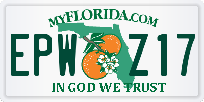 FL license plate EPWZ17