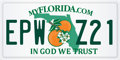 FL license plate EPWZ21