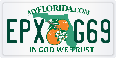 FL license plate EPXG69