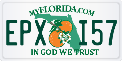 FL license plate EPXI57