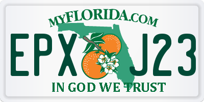 FL license plate EPXJ23