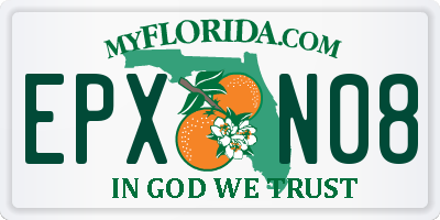 FL license plate EPXN08