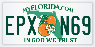 FL license plate EPXN69