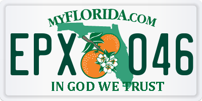 FL license plate EPXO46