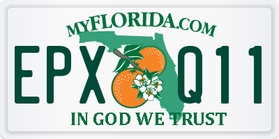 FL license plate EPXQ11