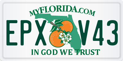 FL license plate EPXV43