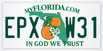 FL license plate EPXW31