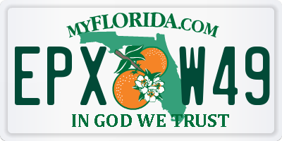 FL license plate EPXW49