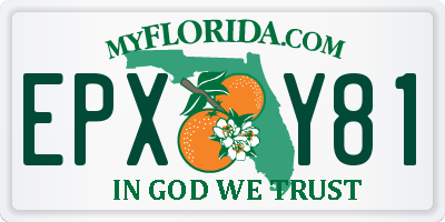FL license plate EPXY81