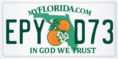 FL license plate EPYD73